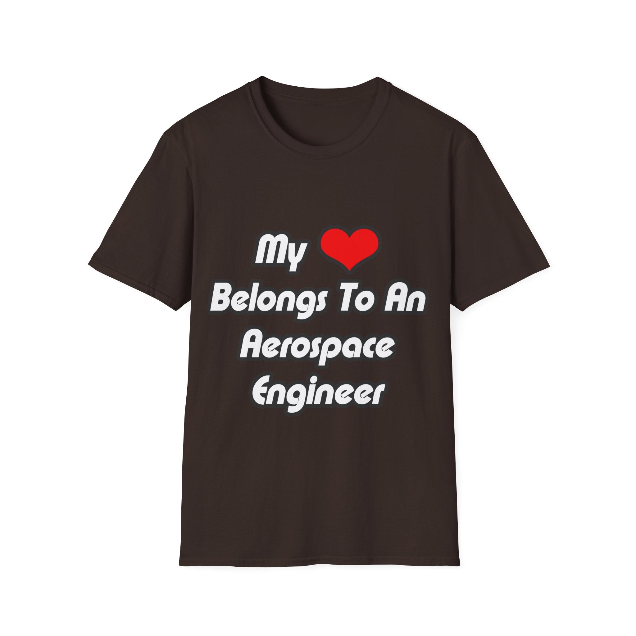 My Heart Belongs To An Aerospace Engineer - Unisex Softstyle T-Shirt