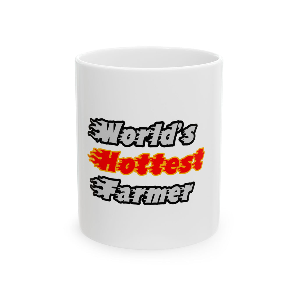 World's Hottest Farmer - Ceramic Mug, (11oz, 15oz)