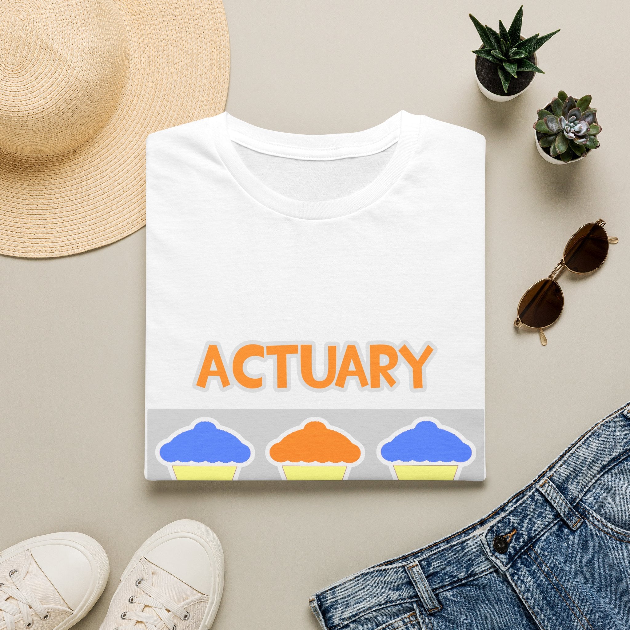 Actuary ... Will Work For Cupcakes - Unisex Softstyle T-Shirt