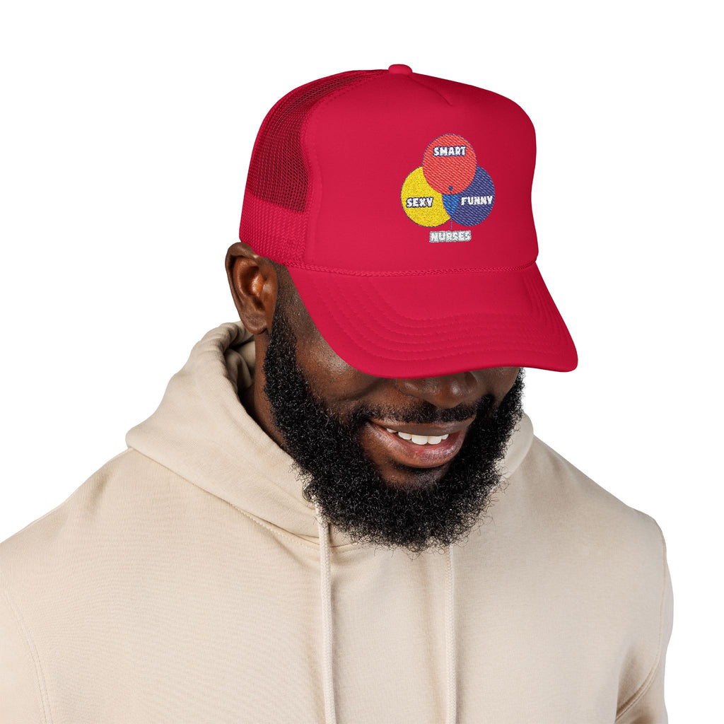Venn Diagram .. Nurses - Foam Trucker Hat