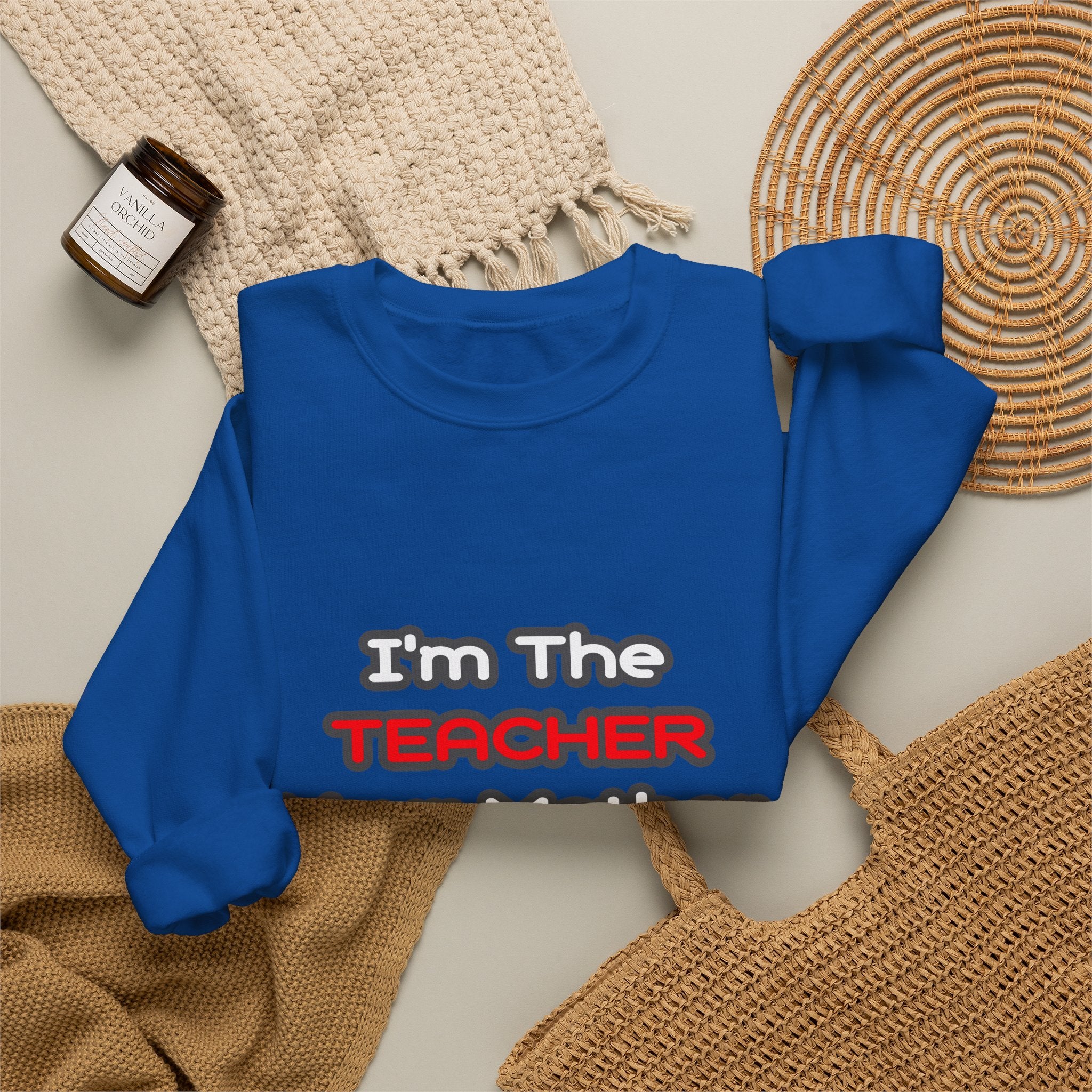Teacher...Mother Warned You About - Unisex Heavy Blend™ Crewneck Sweatshirt