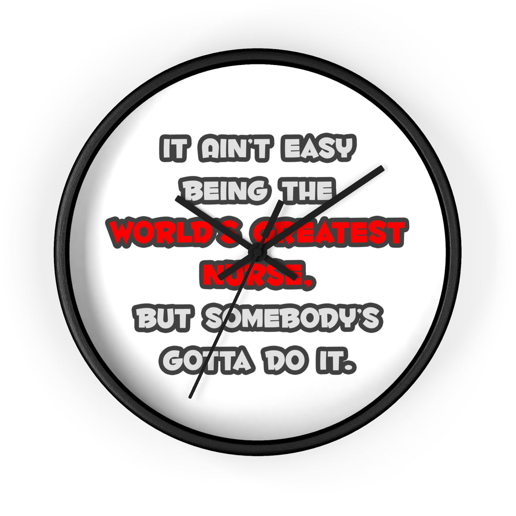World's Greatest Nurse Joke - Wall Clock