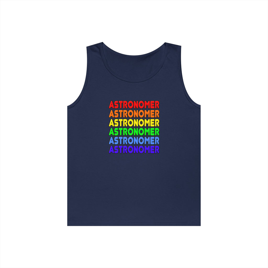 Rainbow Astronomer - Unisex Heavy Cotton Tank Top