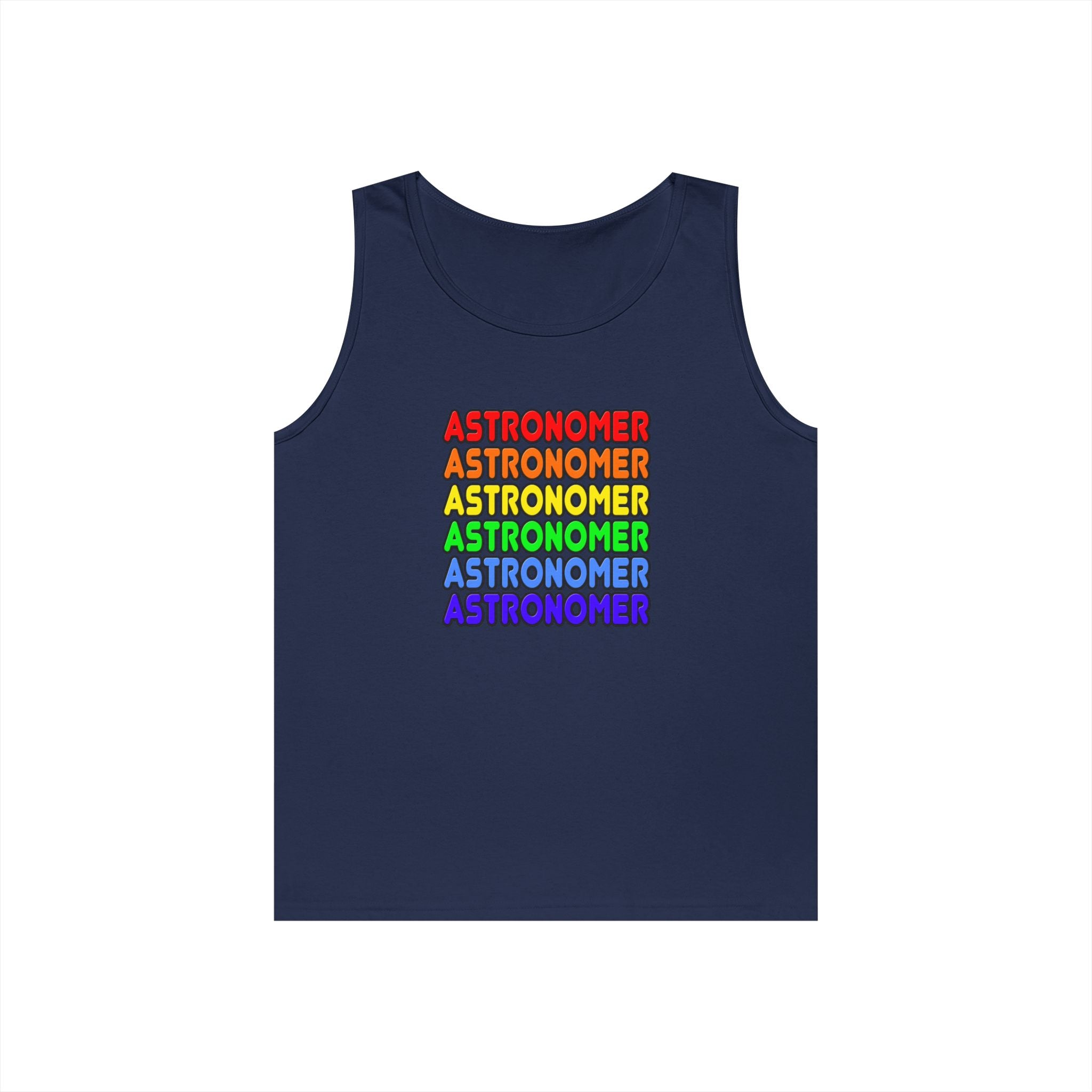 Rainbow Astronomer - Unisex Heavy Cotton Tank Top