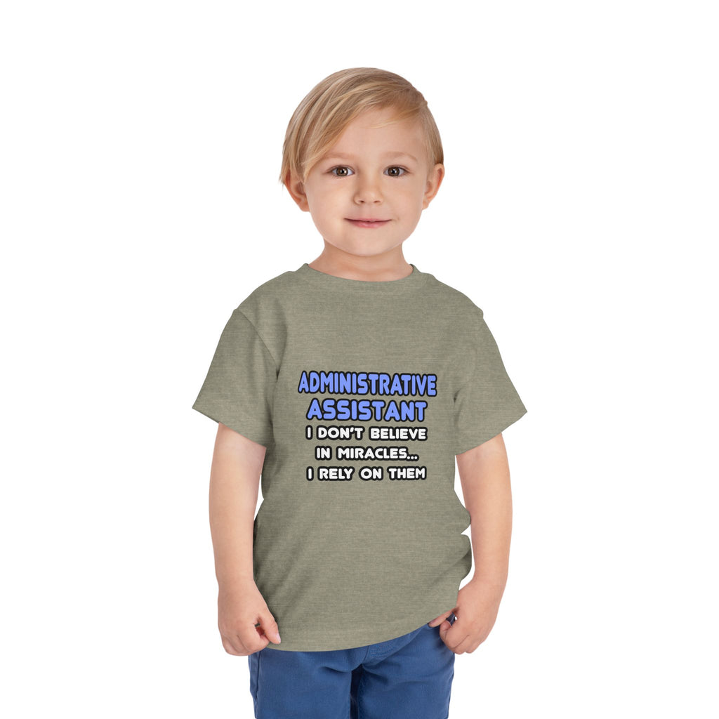 Miracles and Administrative Assistants - Toddler Short Sleeve Tee