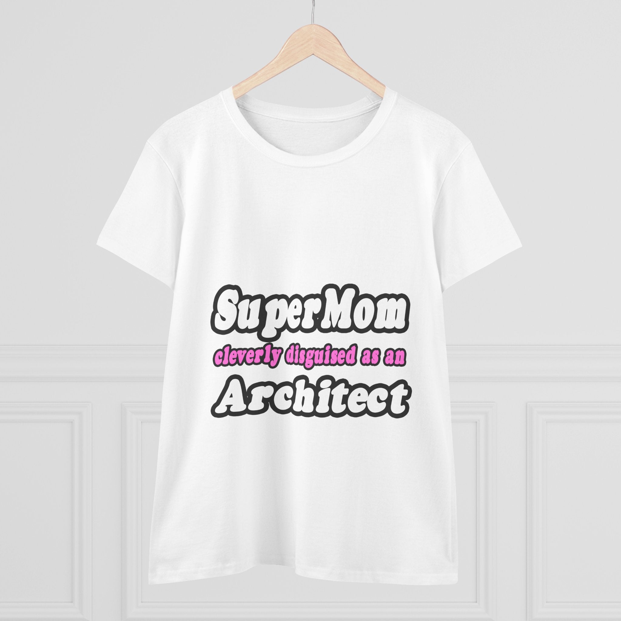 SuperMom...Architect - Women's Midweight Cotton Tee