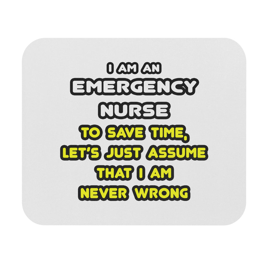 Funny Emergency Nurse T Shirts and Gifts - Mouse Pad (Rectangle)
