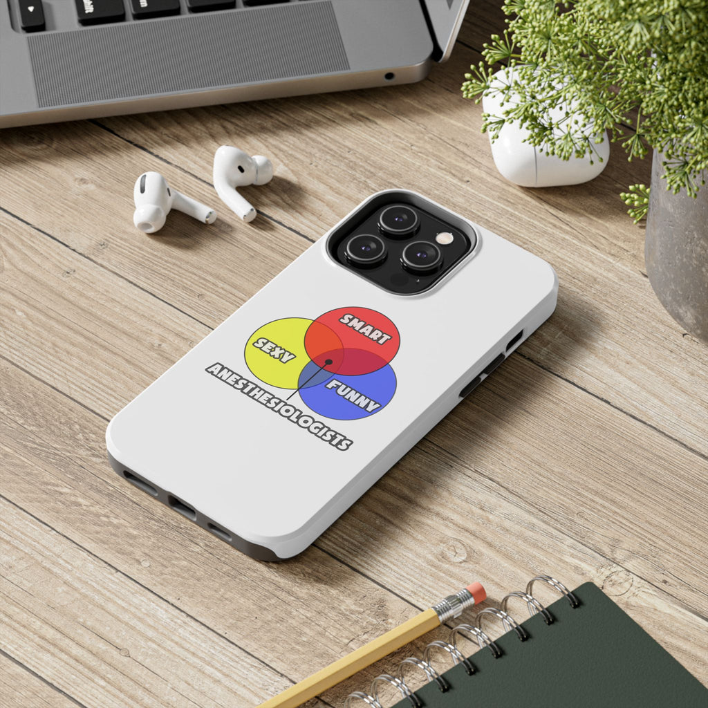 Venn Diagram .. Anesthesiologists - Tough Phone Cases