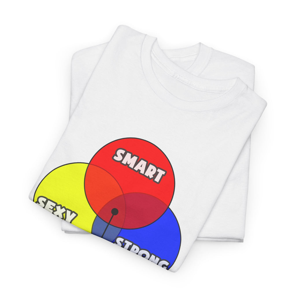 Venn Diagram .. Cardiovascular Technologists - Unisex Heavy Cotton Tee