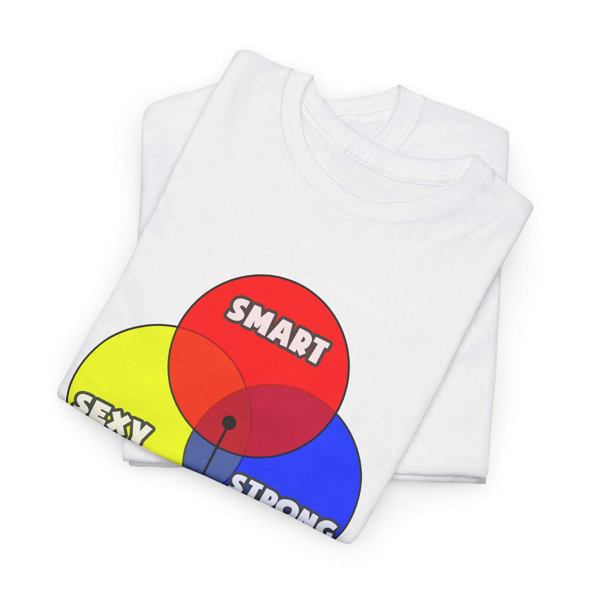Venn Diagram .. Cardiovascular Technologists - Unisex Heavy Cotton Tee