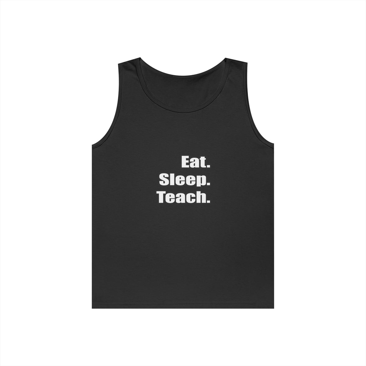 eat sleep teach - Unisex Heavy Cotton Tank Top