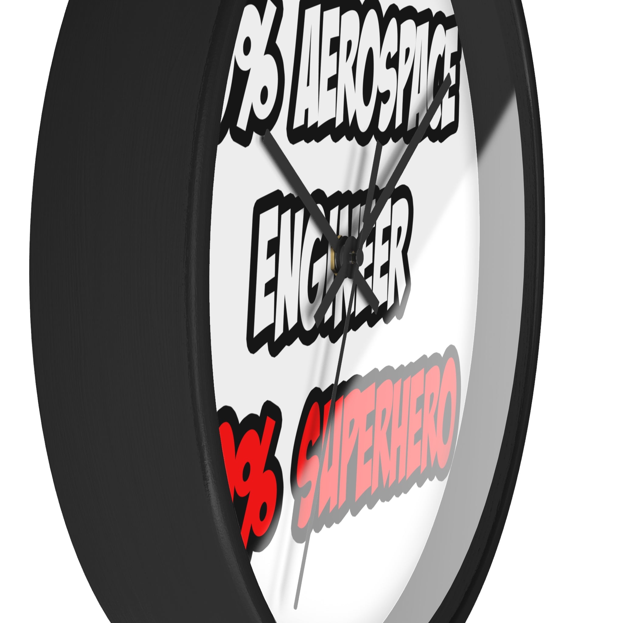 Half Aerospace Engineer...Half Superhero - Wall Clock