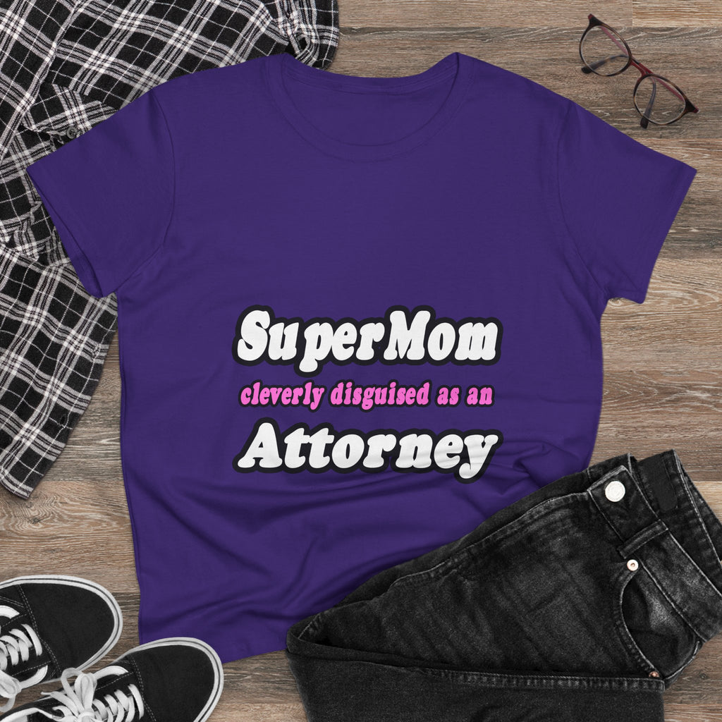 SuperMom Attorney - Women's Midweight Cotton Tee