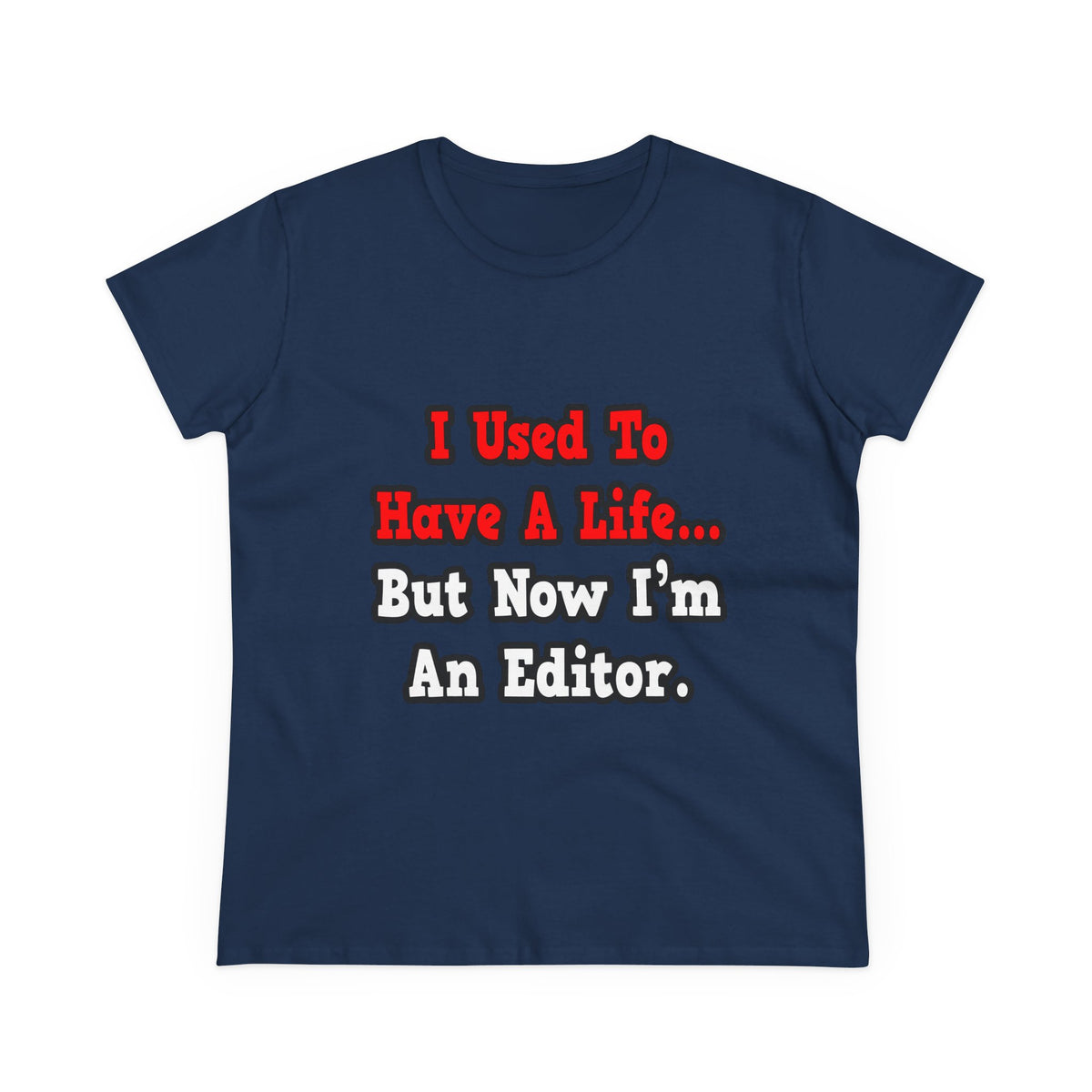 I Used to Have a Life...Editor - Women's Midweight Cotton Tee