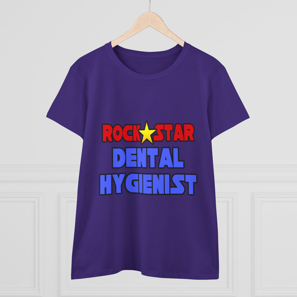 Rock Star Dental Hygienist - Women's Midweight Cotton Tee