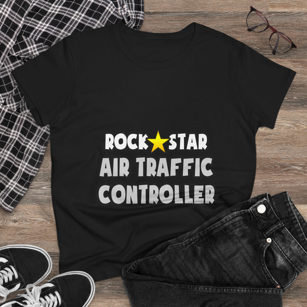 Rock Star Air Traffic Controller - Women's Midweight Cotton Tee