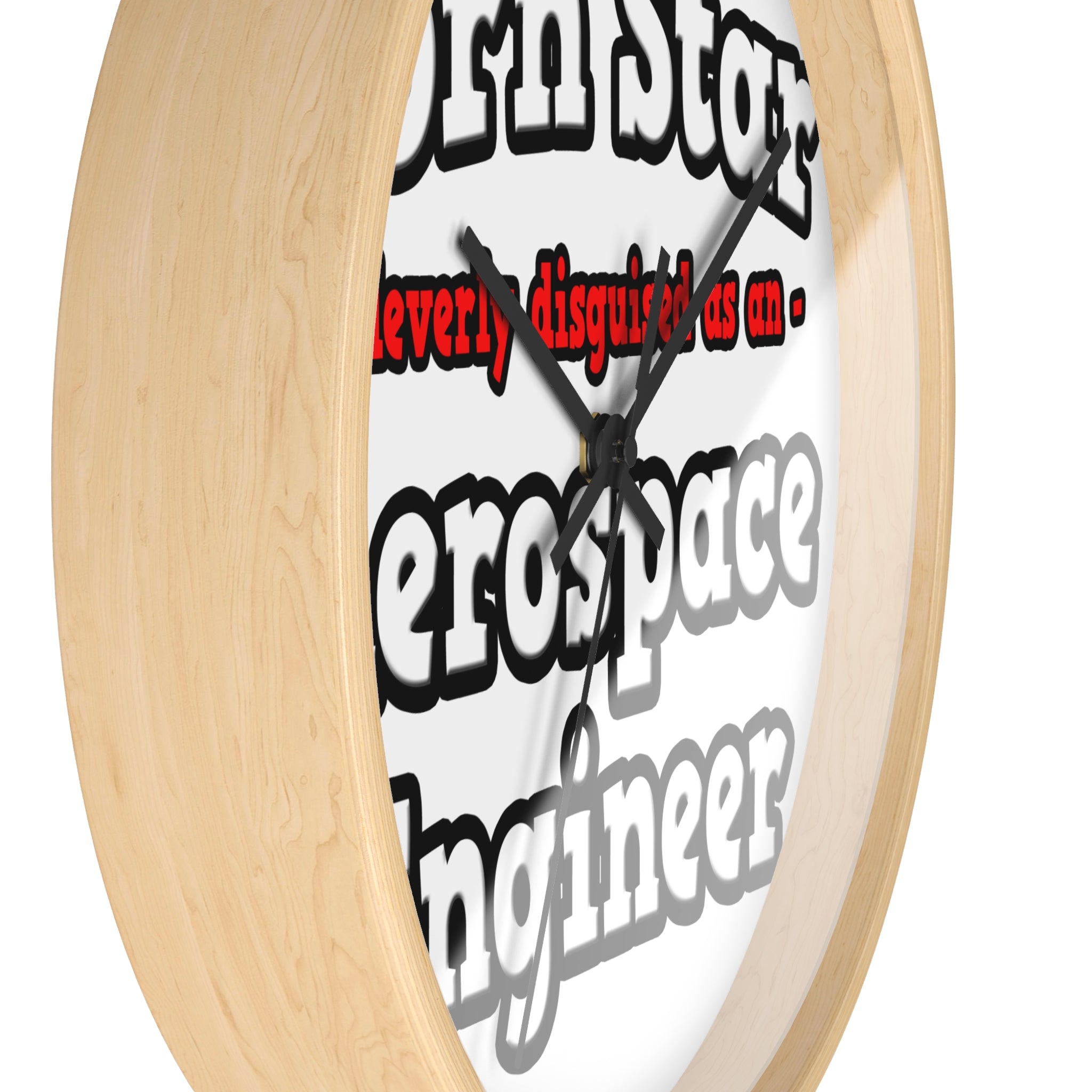 Porn Star...Aerospace Engineer - Wall Clock