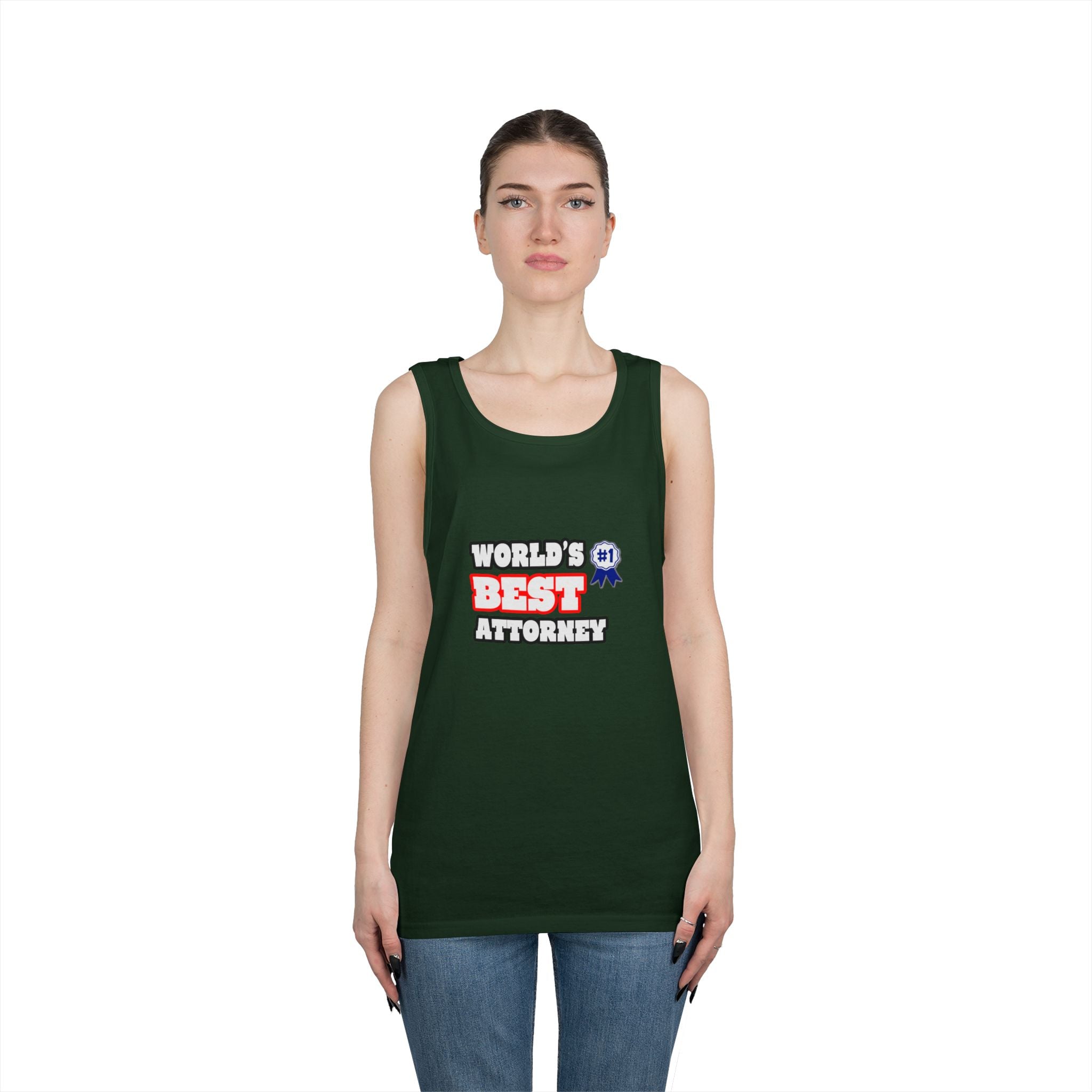 World's Best Attorney - Unisex Heavy Cotton Tank Top