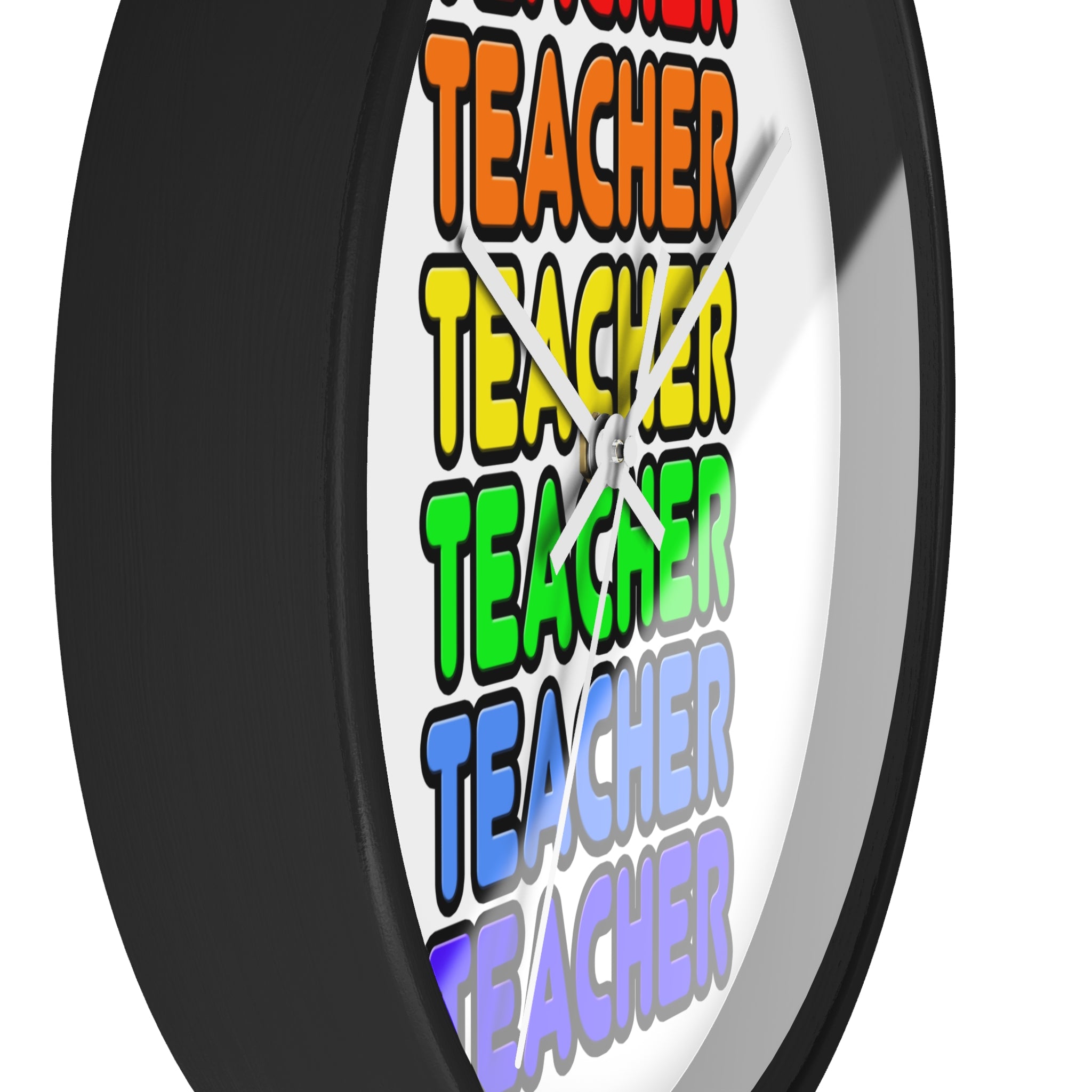Rainbow Teacher - Wall Clock