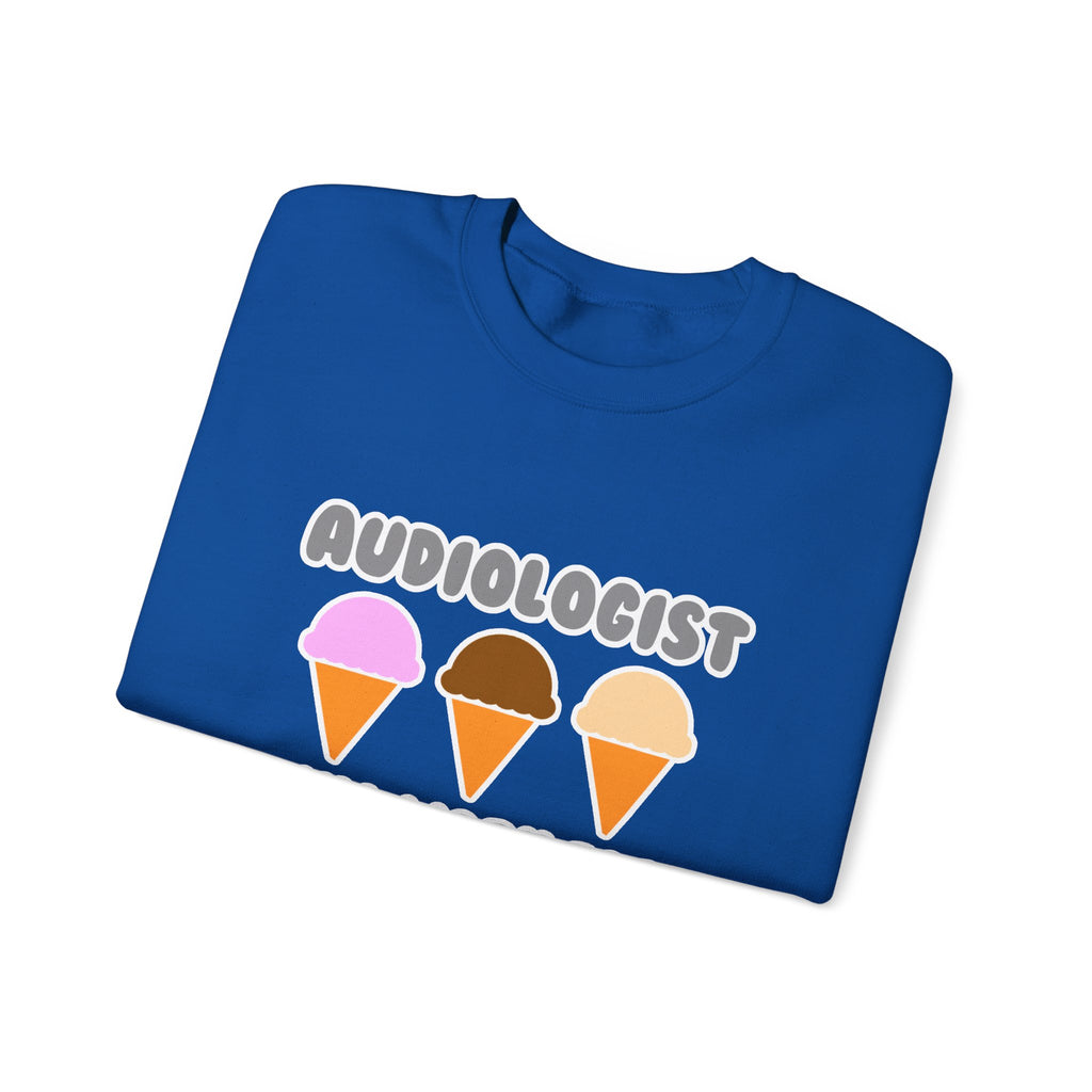 Audiologist ... Will Work For Ice Cream - Unisex Heavy Blend™ Crewneck Sweatshirt