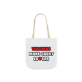 Teachers Make Great Lovers - Canvas Tote Bag, 5-Color Straps