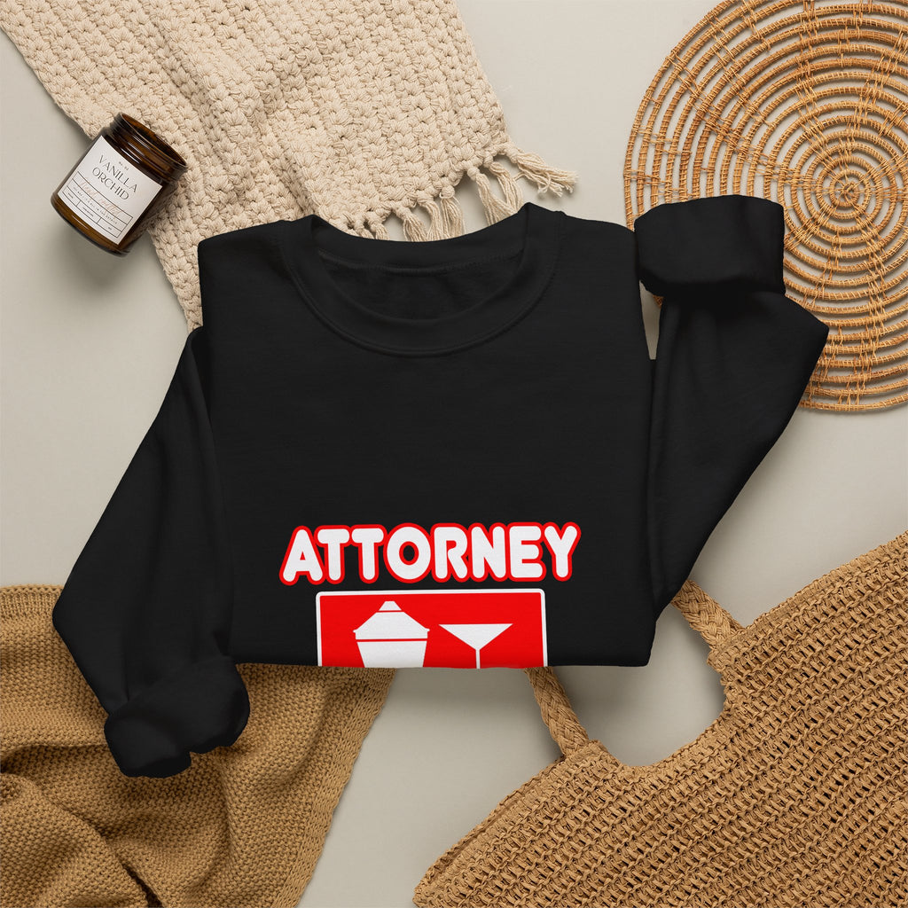 Attorney...Will Work For Cocktails - Unisex Heavy Blend™ Crewneck Sweatshirt