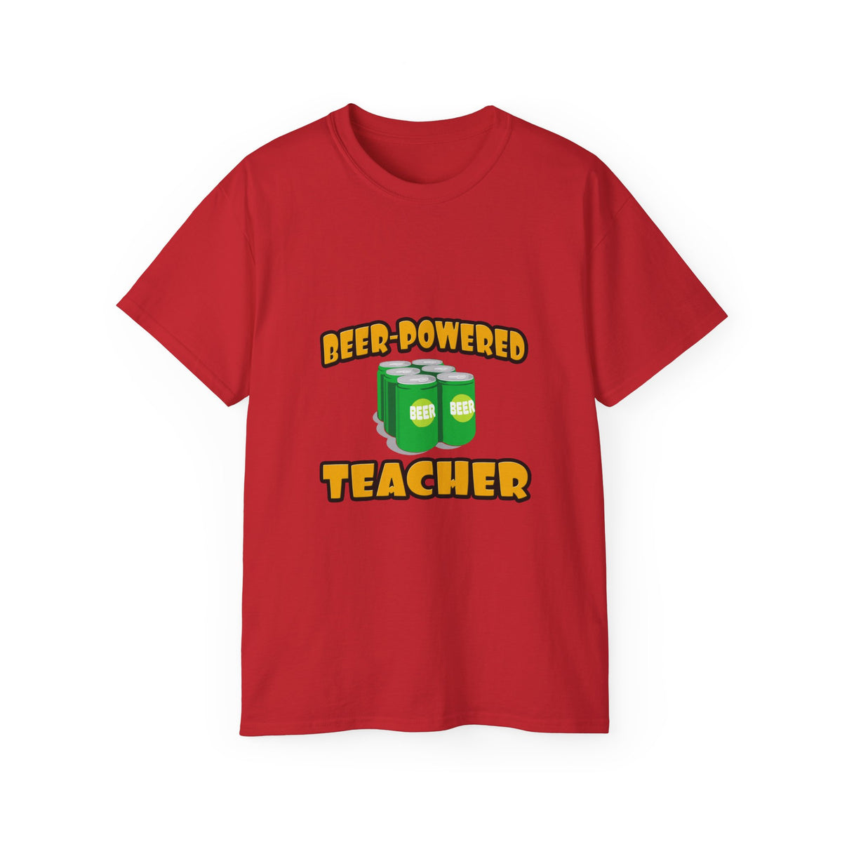 Beer Powered Teacher - Unisex Ultra Cotton Tee
