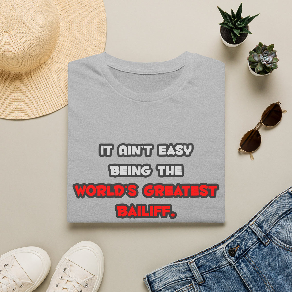 World's Greatest Bailiff Joke - Unisex Softstyle T-Shirt