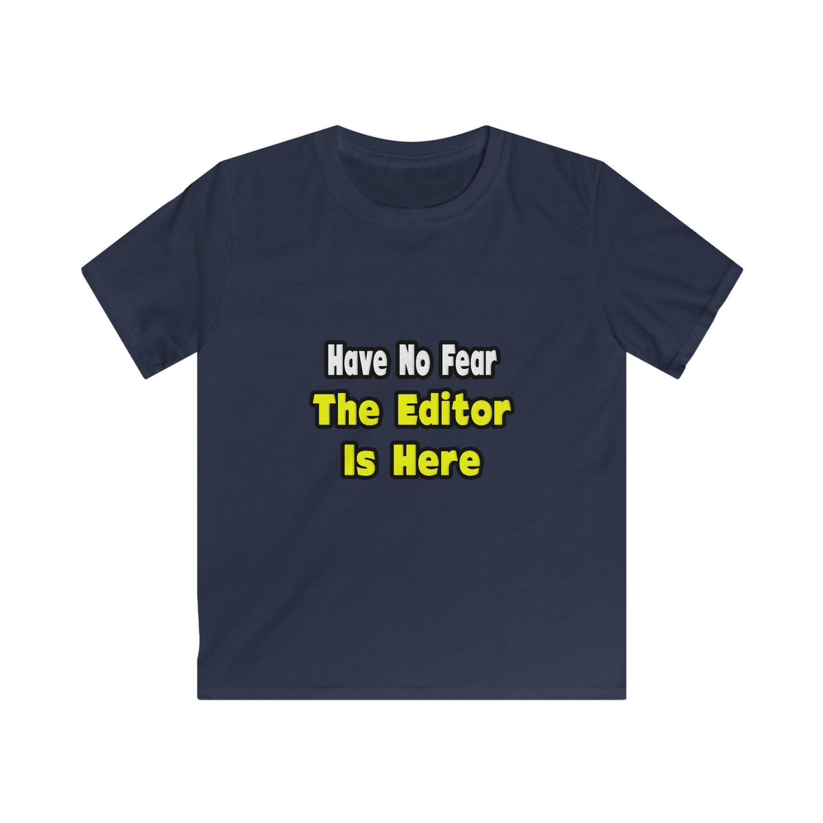 No Fear, The Editor Is Here - Kids Softstyle Tee