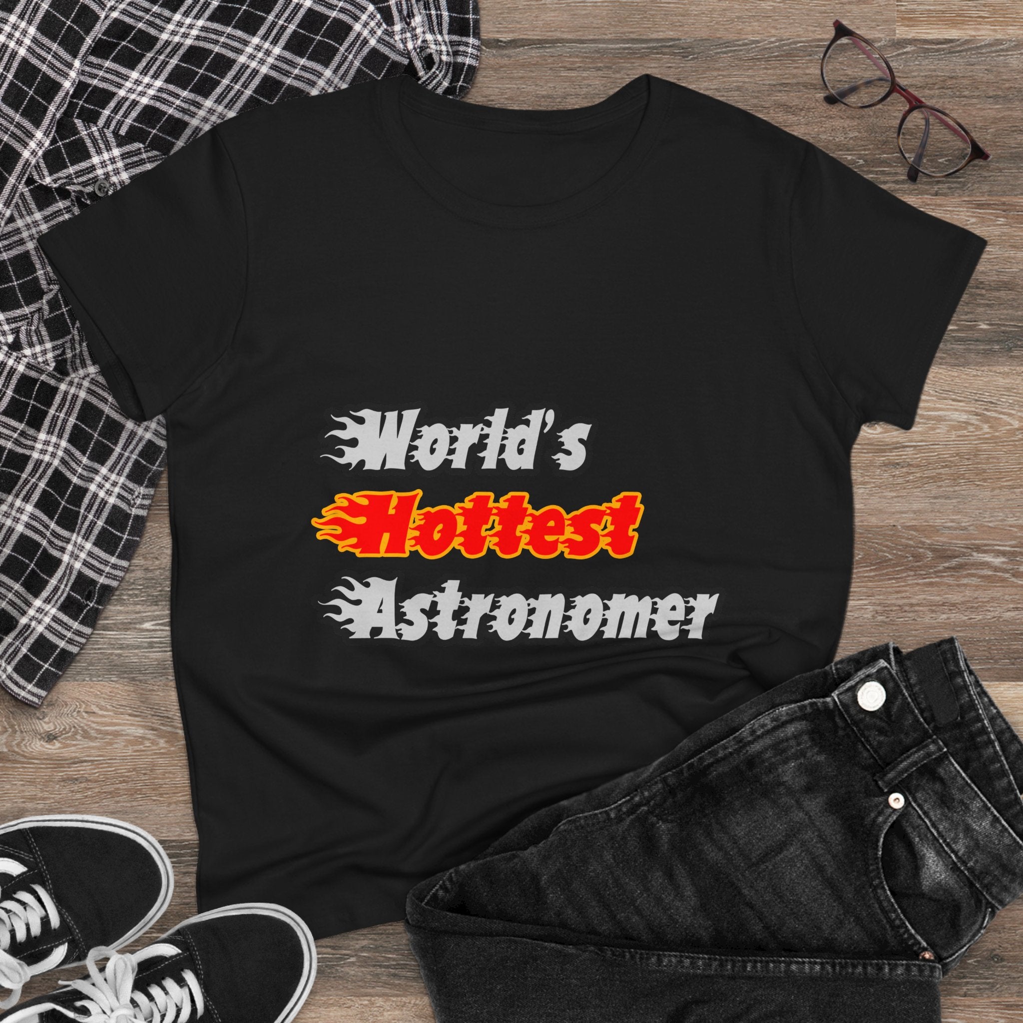 World's Hottest Astronomer - Women's Midweight Cotton Tee