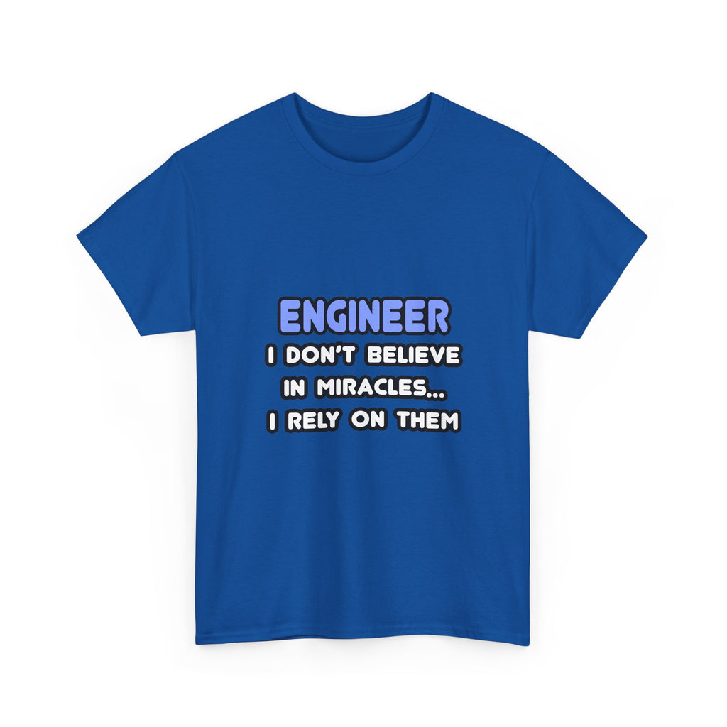 Miracles and Engineers - Unisex Heavy Cotton Tee