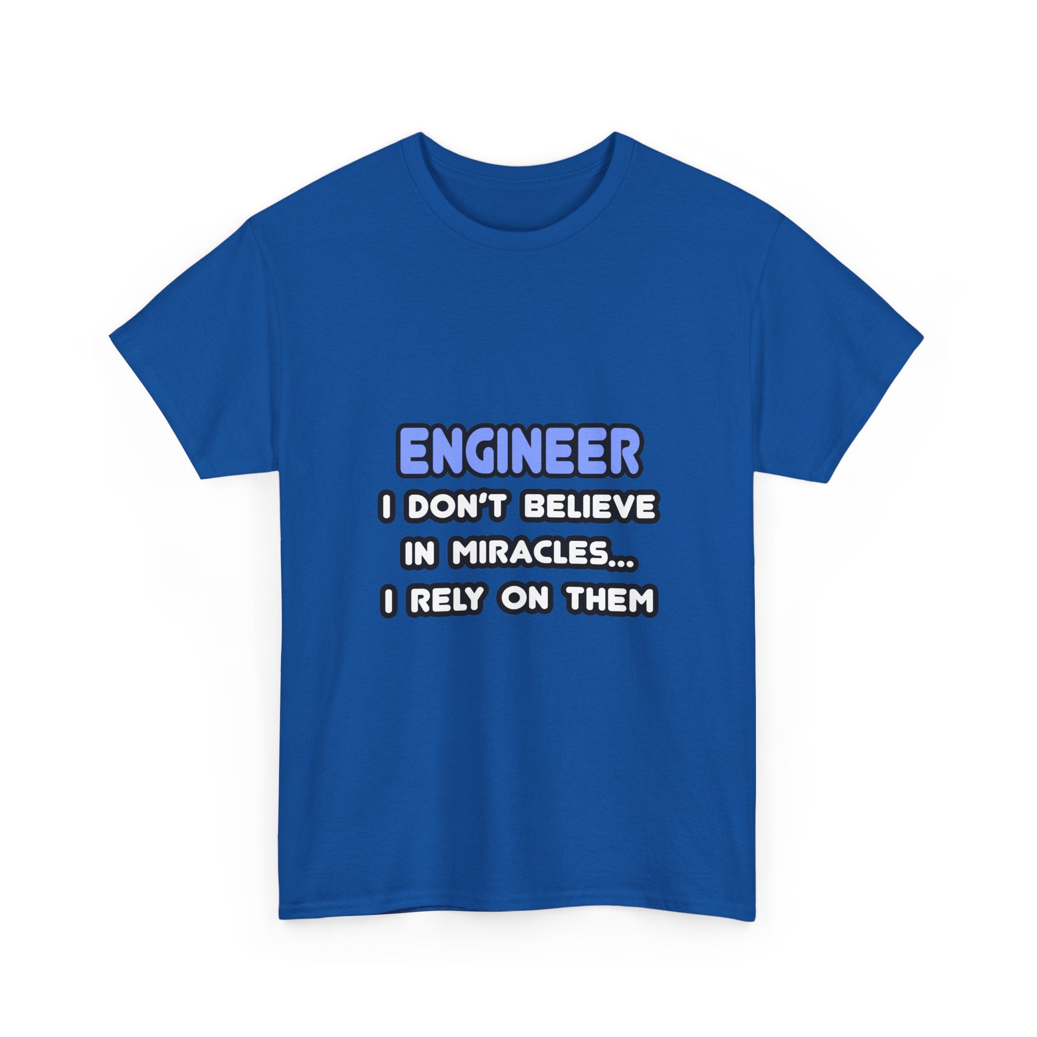 Miracles and Engineers - Unisex Heavy Cotton Tee