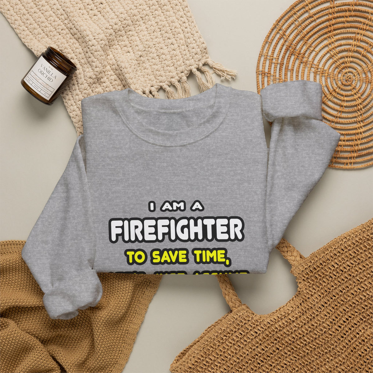 Funny Firefighter T Shirts and Gifts - Unisex Heavy Blend™ Crewneck Sweatshirt