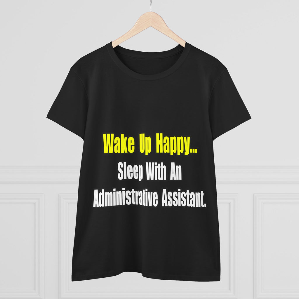 Sleep With An Administrative Assistant - Women's Midweight Cotton Tee