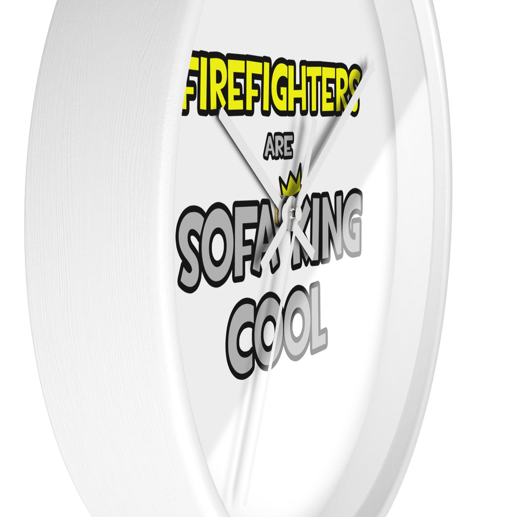 Firefighters Are Sofa King Cool - Wall Clock