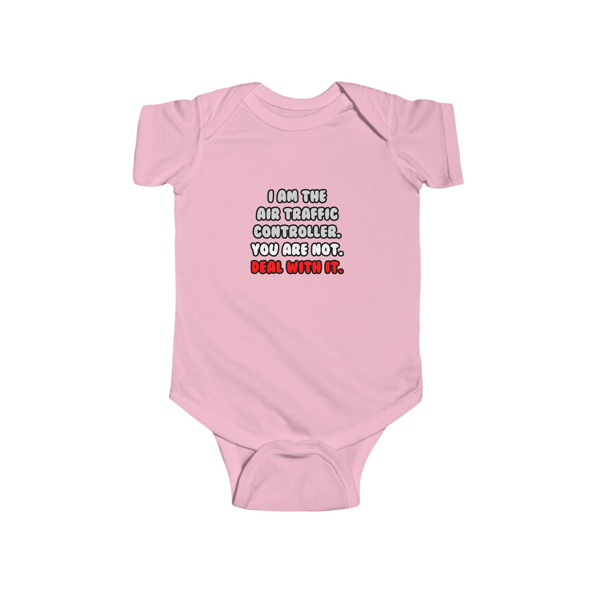 Deal With It ... Funny Air Traffic Controller - Infant Fine Jersey Bodysuit