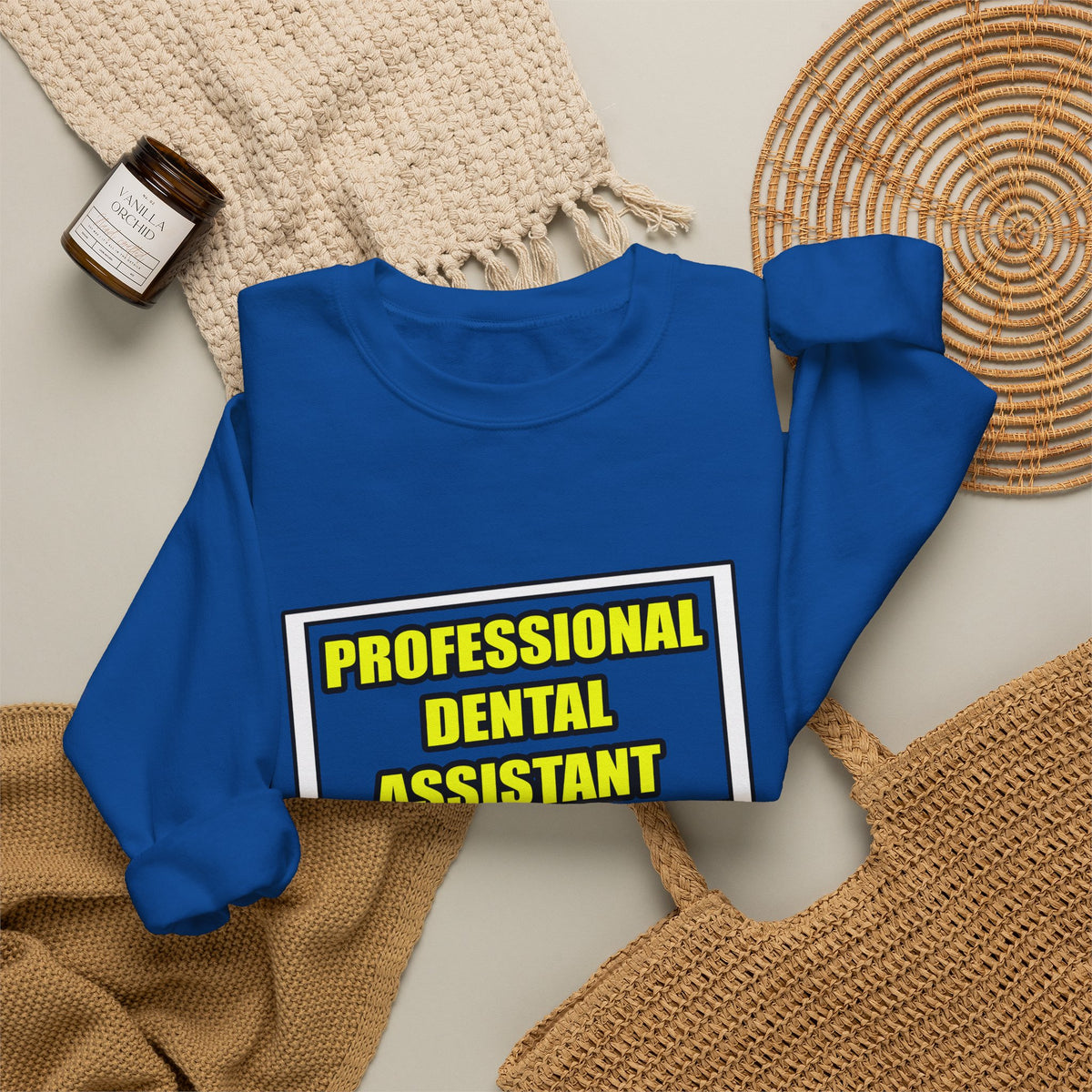 Professional Dental Assistant .. Joke - Unisex Heavy Blend™ Crewneck Sweatshirt