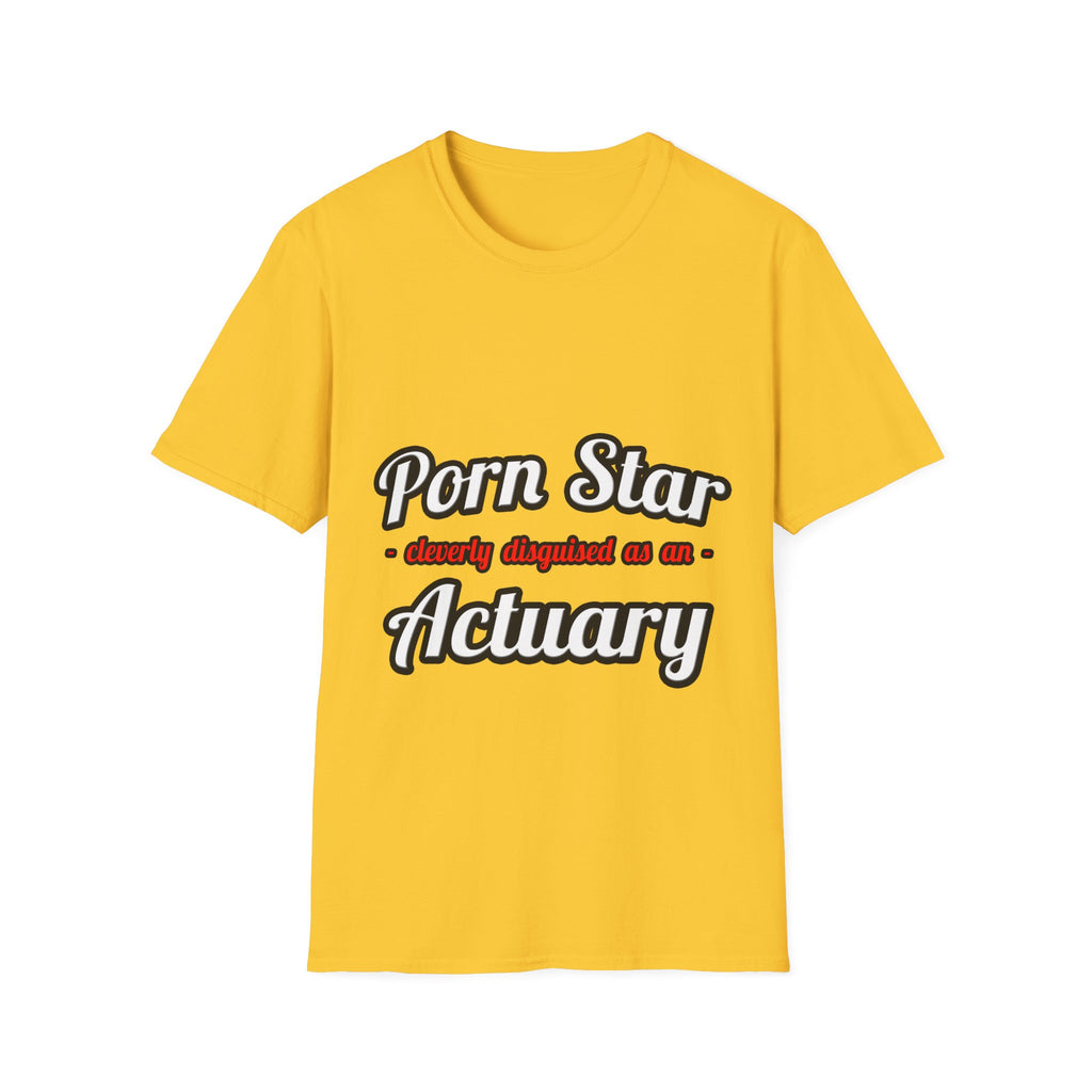 Porn Star ... Actuary - Unisex Softstyle T-Shirt