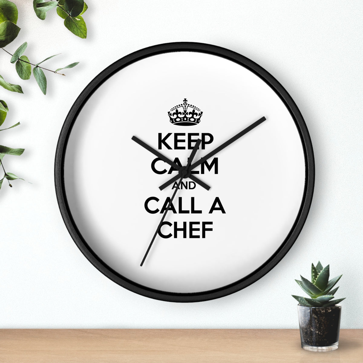 Keep Calm and Call a Chef - Wall Clock