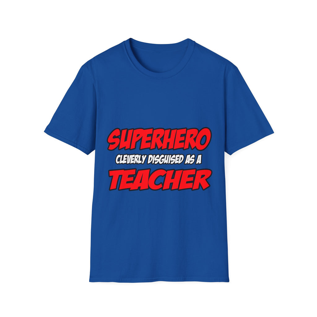 Superhero...Teacher - Unisex Softstyle T-Shirt