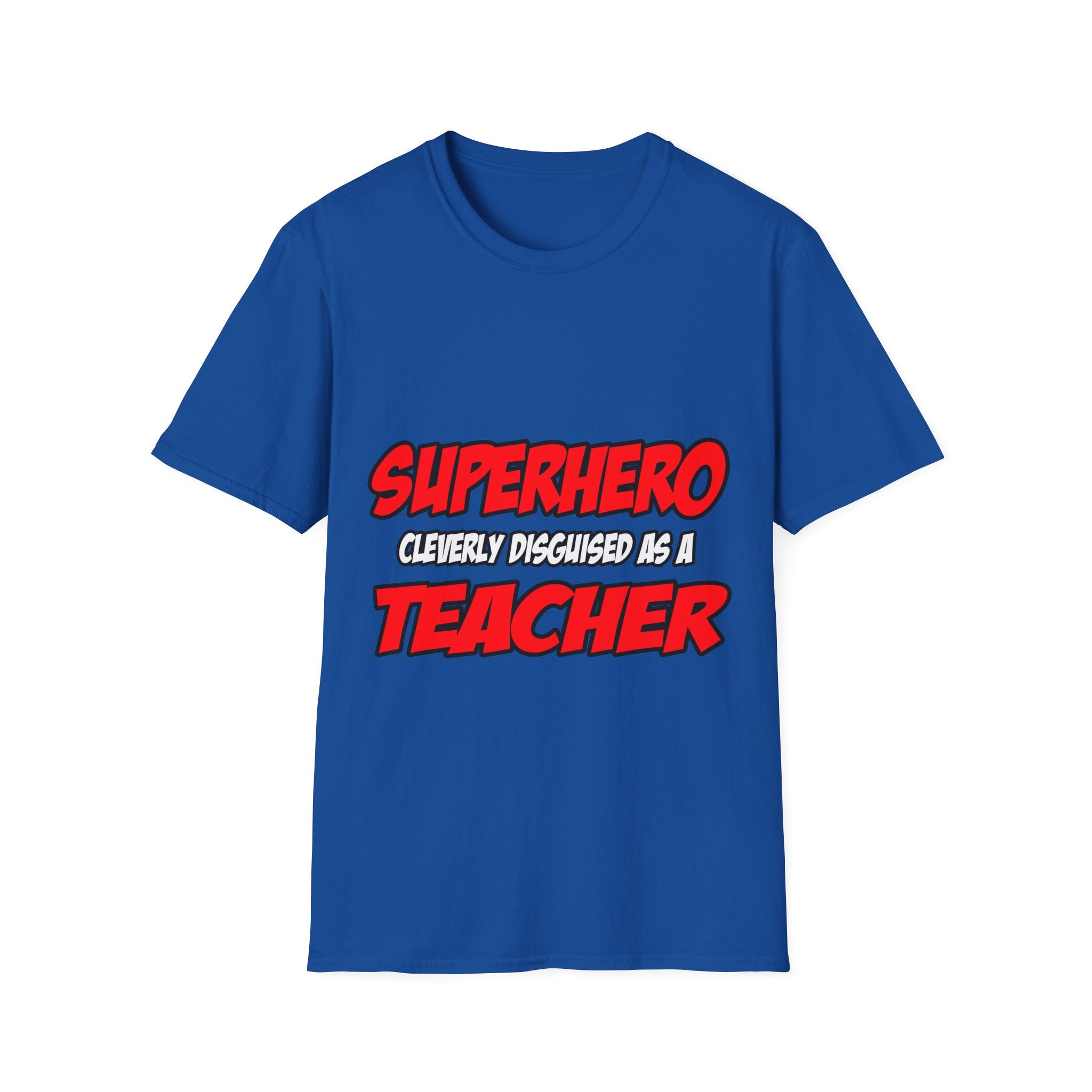 Superhero...Teacher - Unisex Softstyle T-Shirt