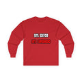 Half Editor ... Half Superhero - Unisex Ultra Cotton Long Sleeve Tee