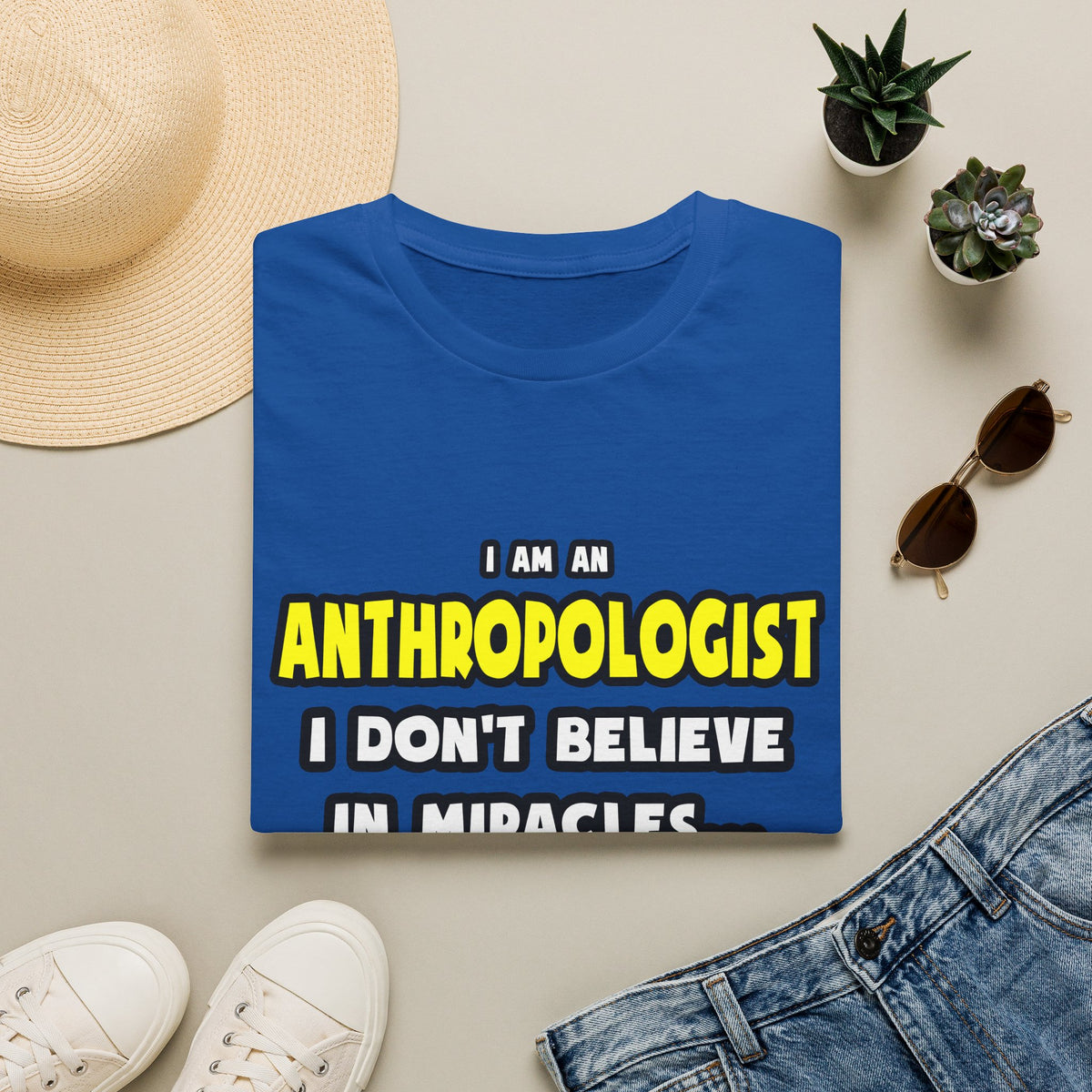 Miracles and Anthropologists ... Funny - Unisex Softstyle T-Shirt