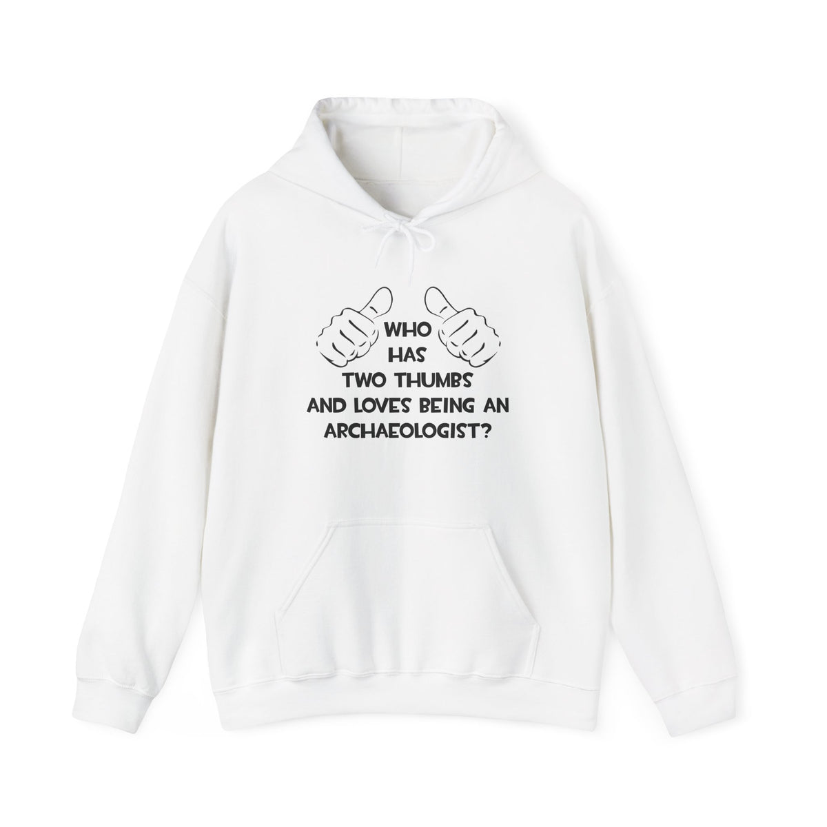 Two Thumbs and Loves Being an Archaeologist - Unisex Heavy Blend™ Hooded Sweatshirt