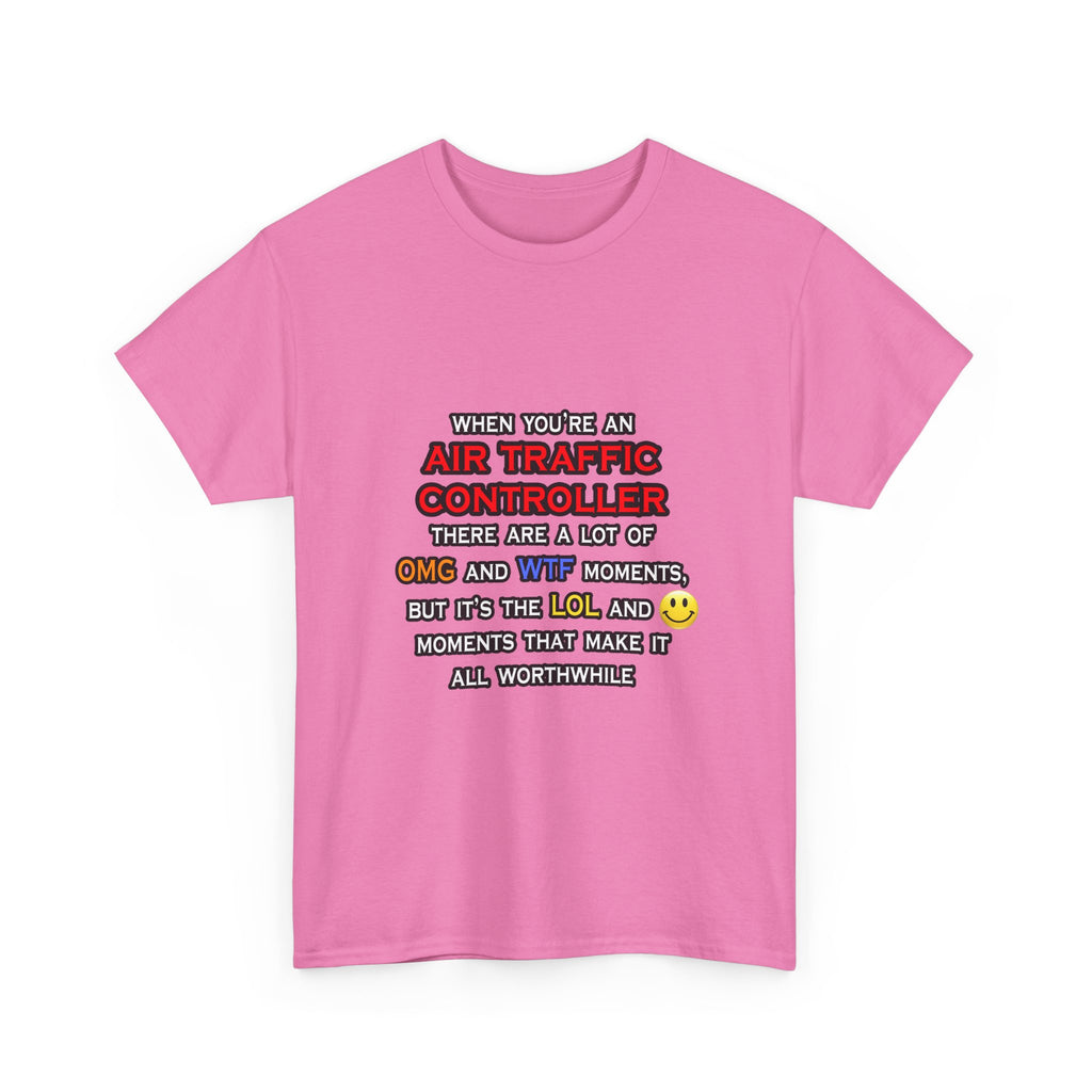 Funny Air Traffic Controller ... OMG WTF LOL - Unisex Heavy Cotton Tee