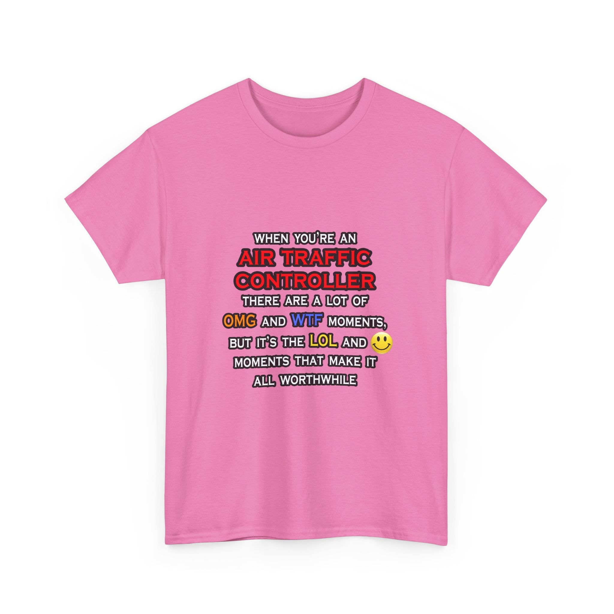 Funny Air Traffic Controller ... OMG WTF LOL - Unisex Heavy Cotton Tee