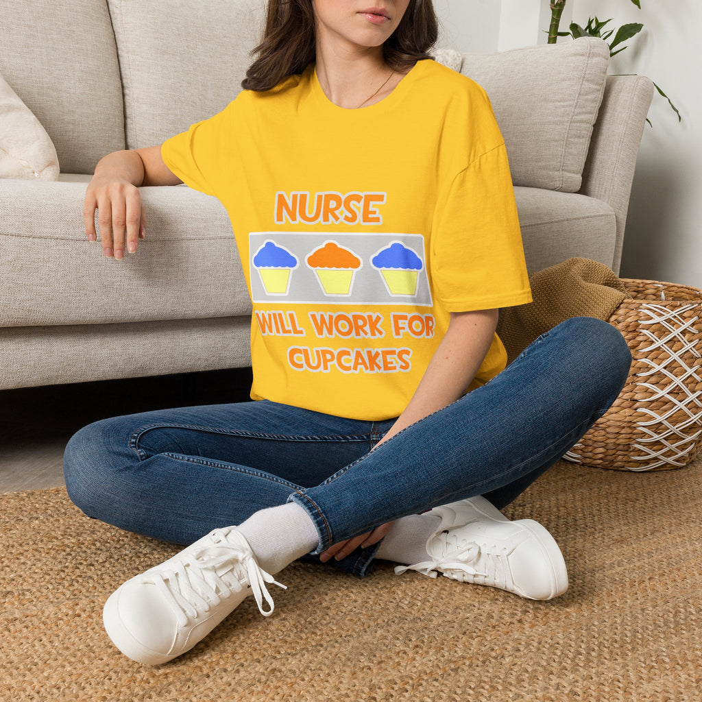 Nurse ... Will Work For Cupcakes - Unisex Softstyle T-Shirt