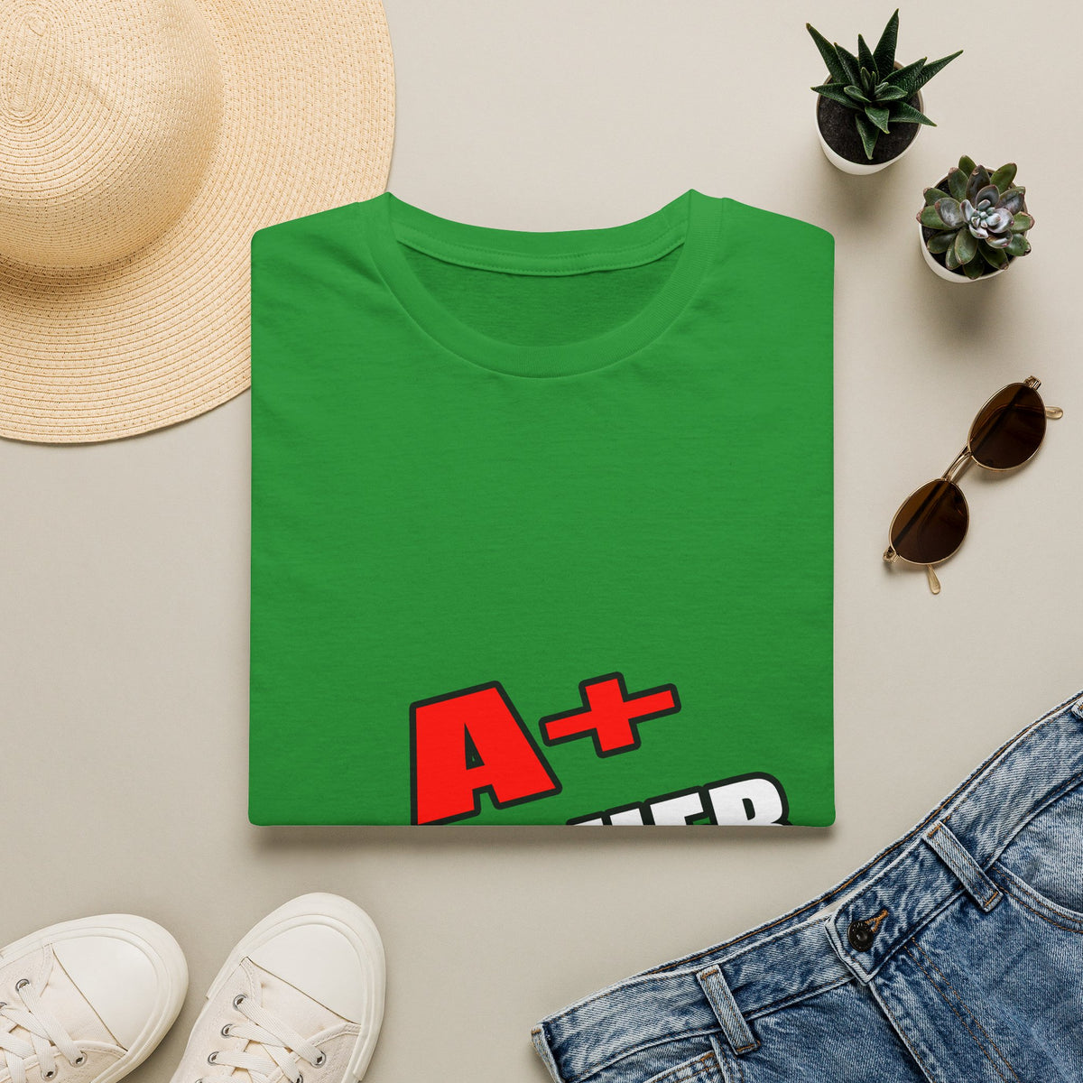a plus teacher - Unisex Softstyle T-Shirt