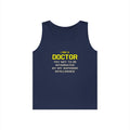 Doctor...Superior Intelligence - Unisex Heavy Cotton Tank Top