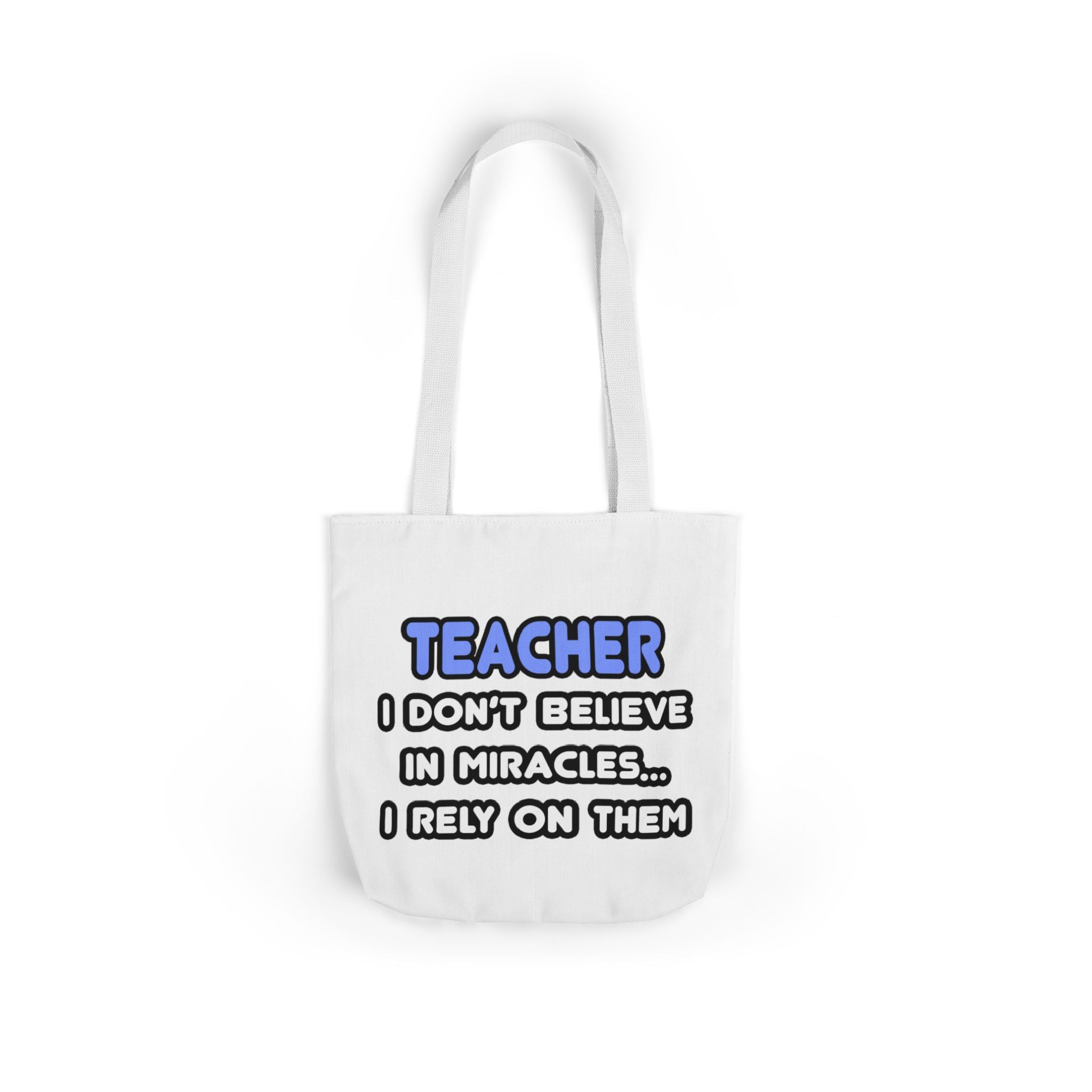 Miracles and Teachers - Canvas Tote Bag, 5-Color Straps
